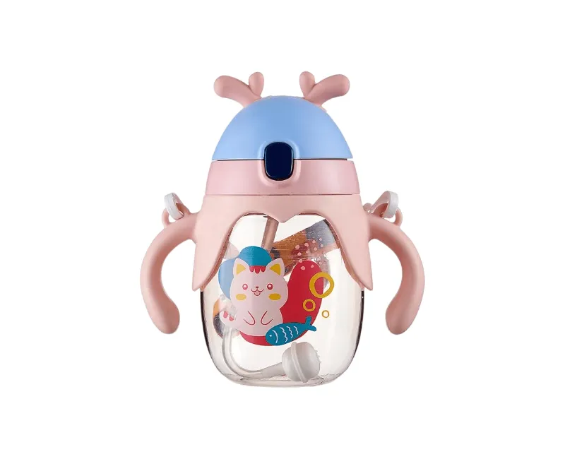 كوب بشفاطة سيليكون بينك