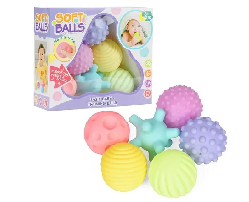 علبة كور سيليكون 6 قطع -متعددة الألوان