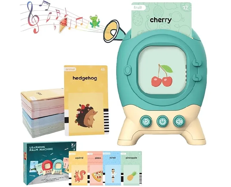 قارئ كروت تعليم اللغة الانجليزية  بشكل صاروخ (أخضر مينت)