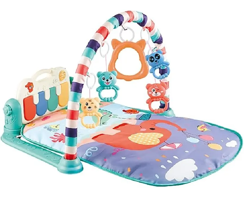 سجادة بيانو بتصميم فيل مع وصلة يو اس بي (أخضر مينت)