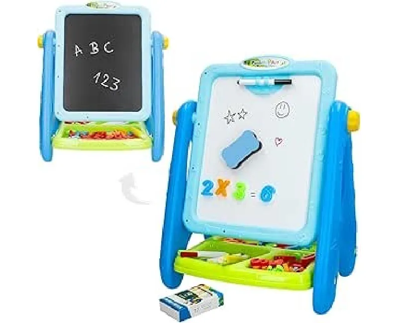 سبورة استاند مغناطيسية بوجهين (أزرق)