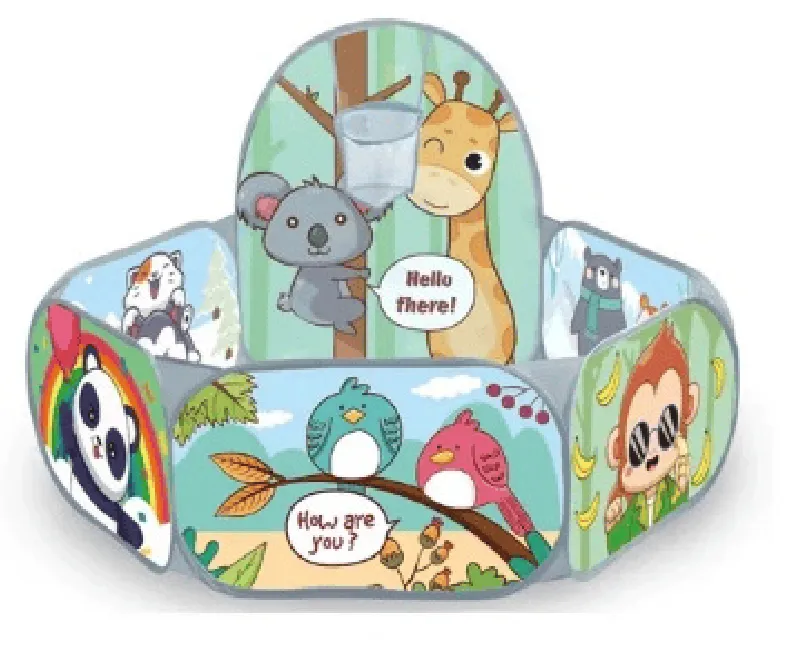 بيت كور بشكل حيوانات في كرتونة