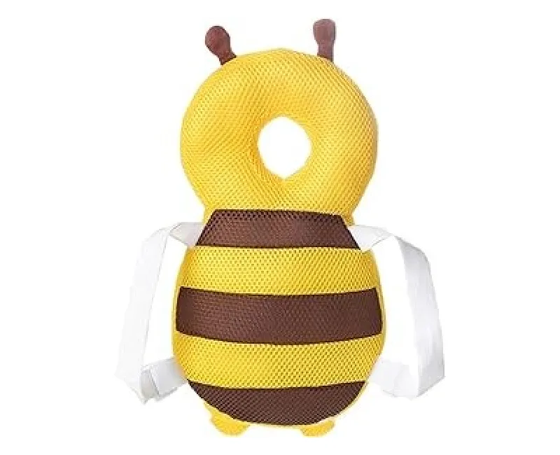 مخدة حماية لراس الطفل علي شكل نحلة (اصفر)