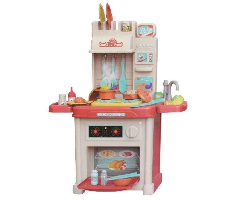 مطبخ أطفال مكون من 44 قطعة(أحمر)