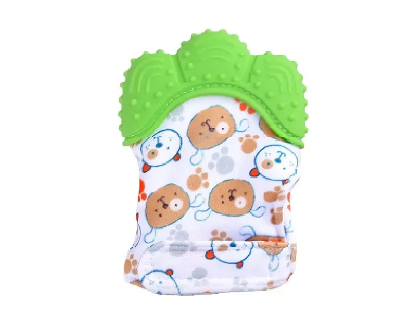 عضاضة اطفال على شكل قفاز ( اخضر )