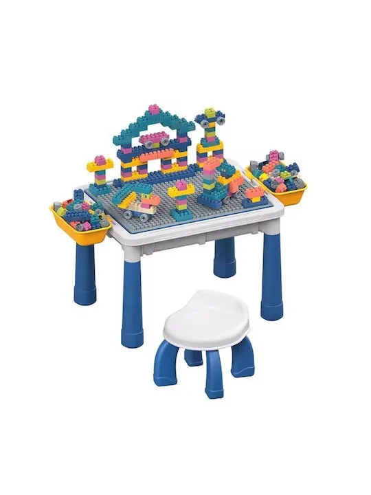 ترابيزة مكعبات تعليمية  300 قطعة(كحلي) مقاس 59*49 عرض - ارتفا ع 37