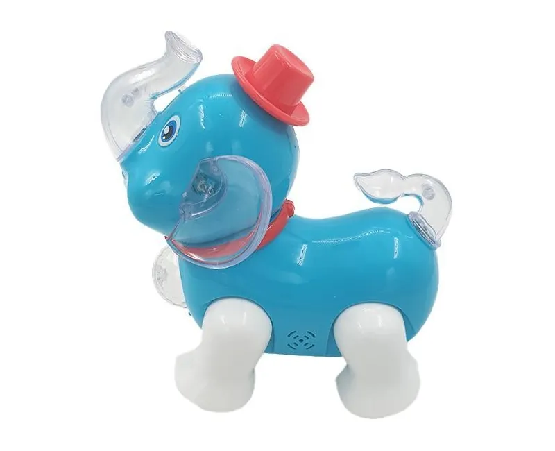 فيل ديسكو متحرك  (ازرق)