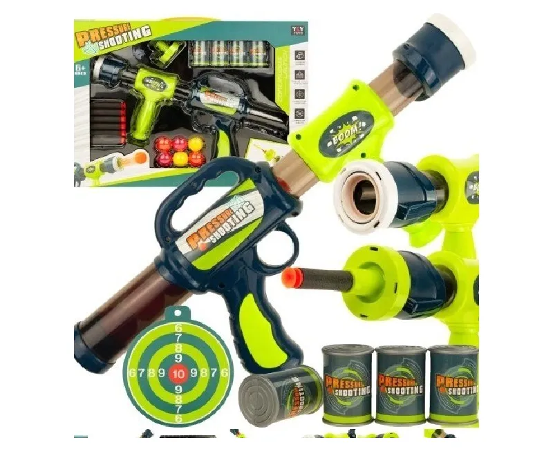 مسدس فور بوتلز مع 6 كرات و اسهم (اخضر)