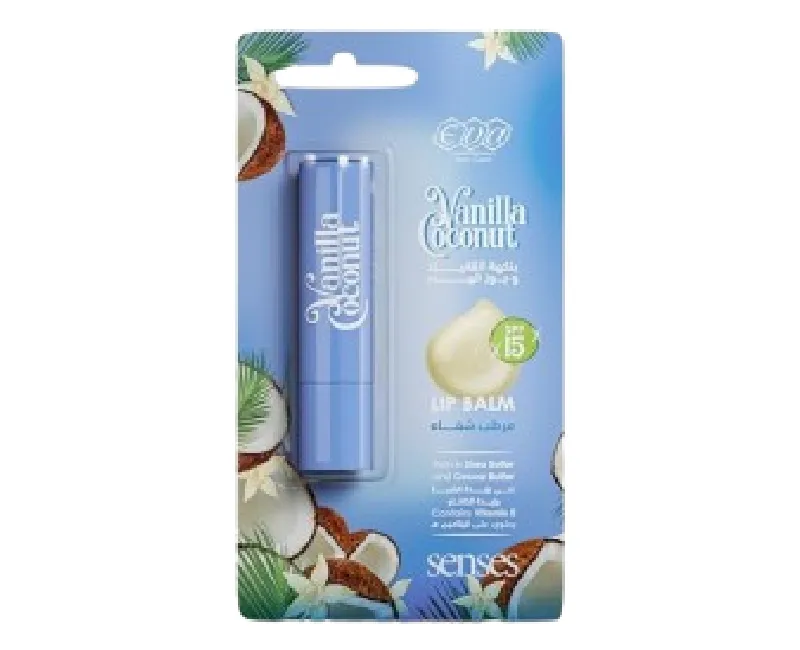 ايفا سكين كلينيك مرطب شفاه بنكهه الفانيليا وجوز الهند4  جرام