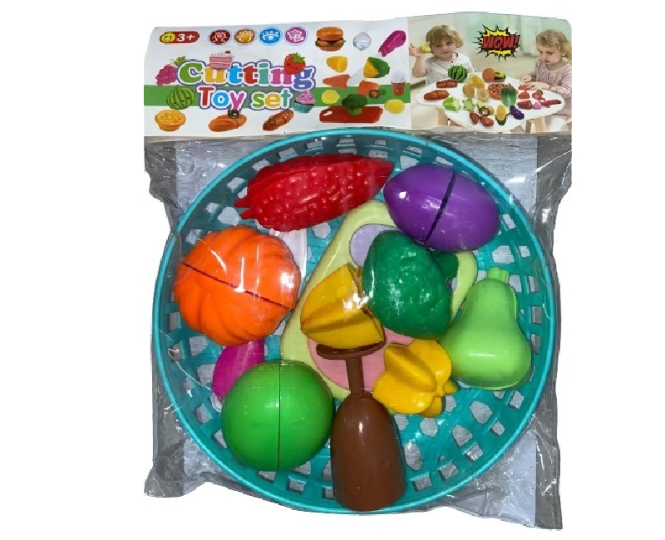 طبق خضروات و فواكة شكل مستدير(مينت اخضر)