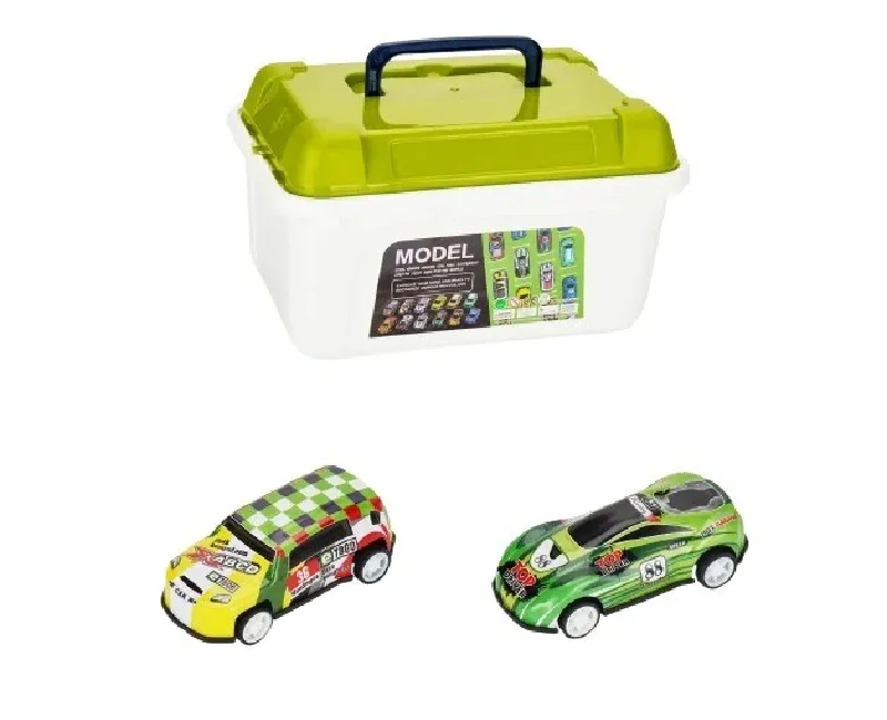 بوكس سيارات 20 قطعة معدن سحب أخضر