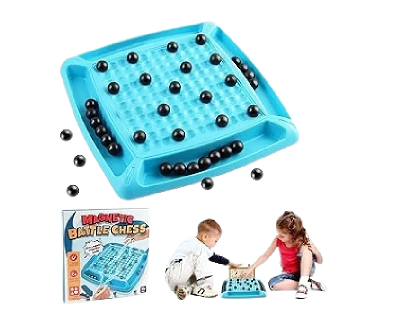 لوح شطرنج مغناطيسي 32 قطعة -ازرق