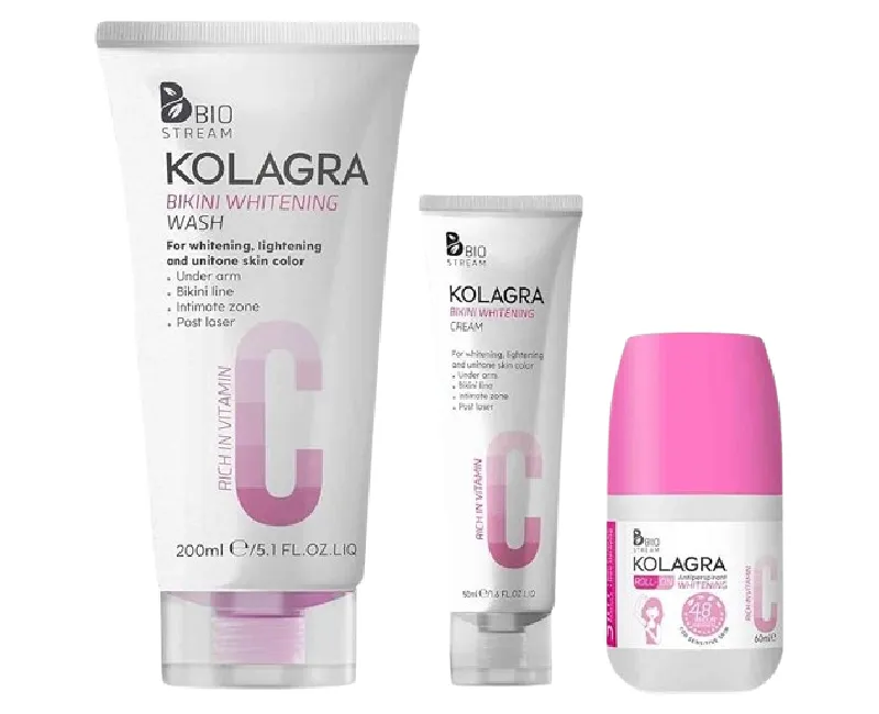 روتين كولاجرا لتفتيح  و ترطيب المناطق الحساسة مع مكافحة  التعرق