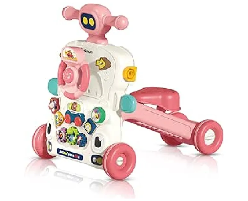 مشاية اطفال بيبي واكر وترابيزة تعلم  (بينك)