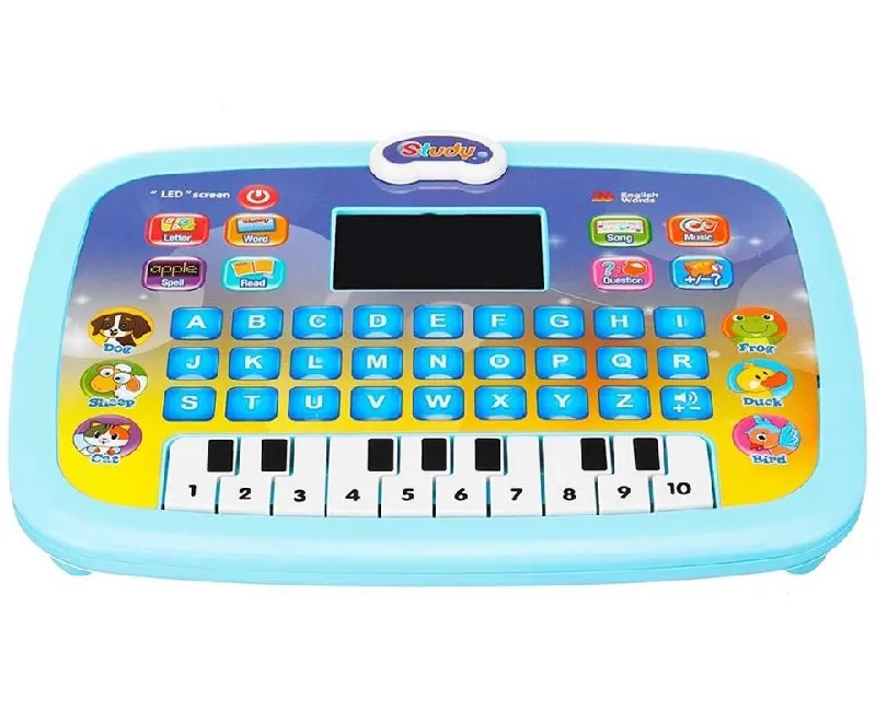 بيانو و كمبيوتر تعليمي - ازرق