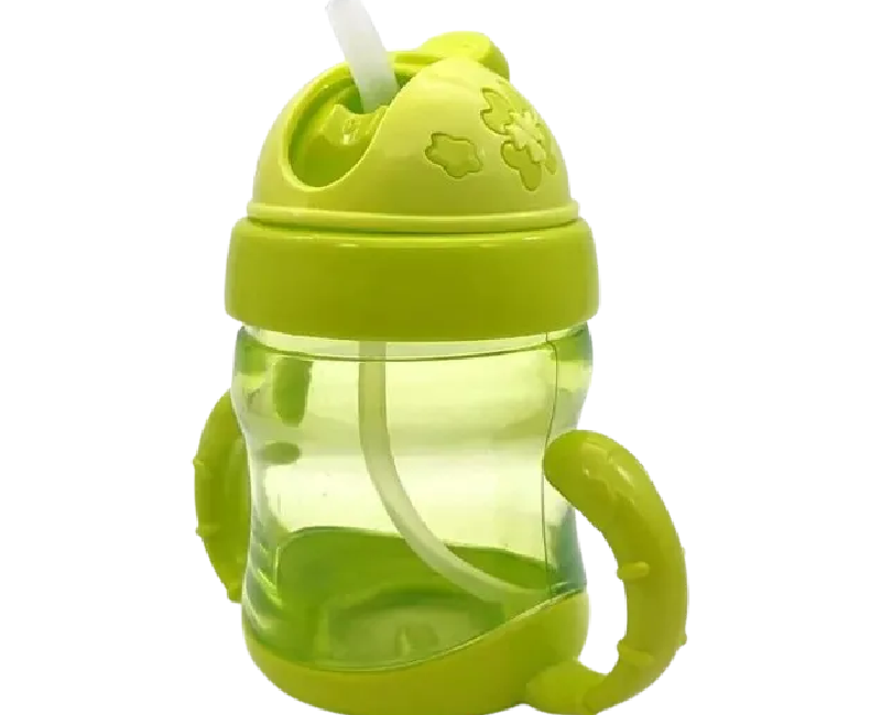كوب شرب للاطفال  بشفاطة سيليكون _ اخضر
