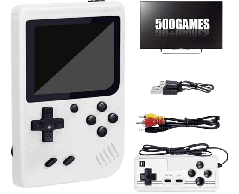 اتاري بدراع جيم ببطارية ووصلة شحن ووصلة شاشة - ابيض