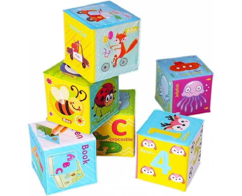 مكعبات سوفت تعليمية - 6 قطع