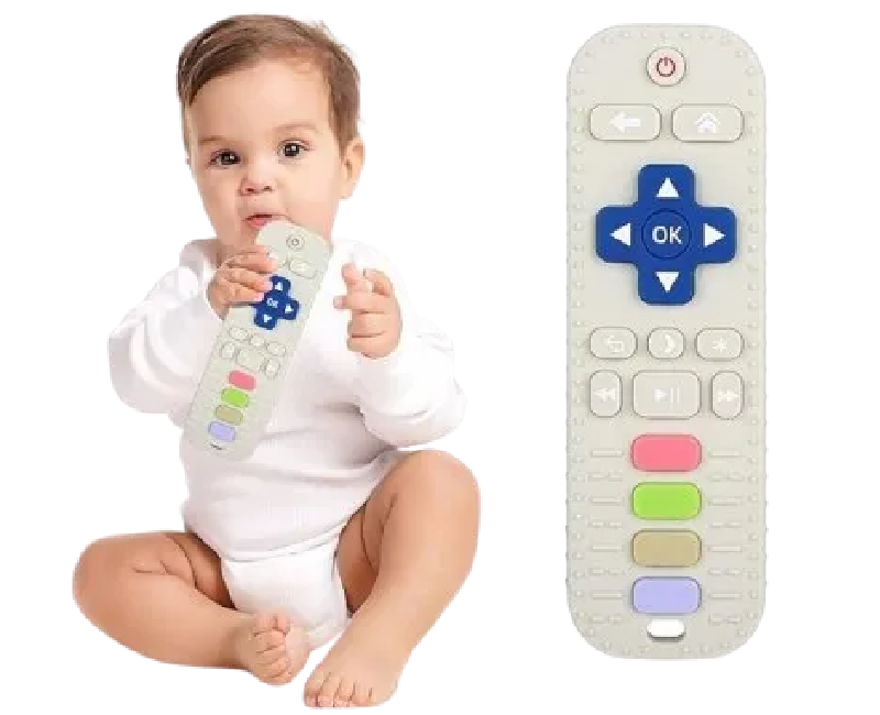 عضاضة سيليكون  علي شكل ريموت -بيج