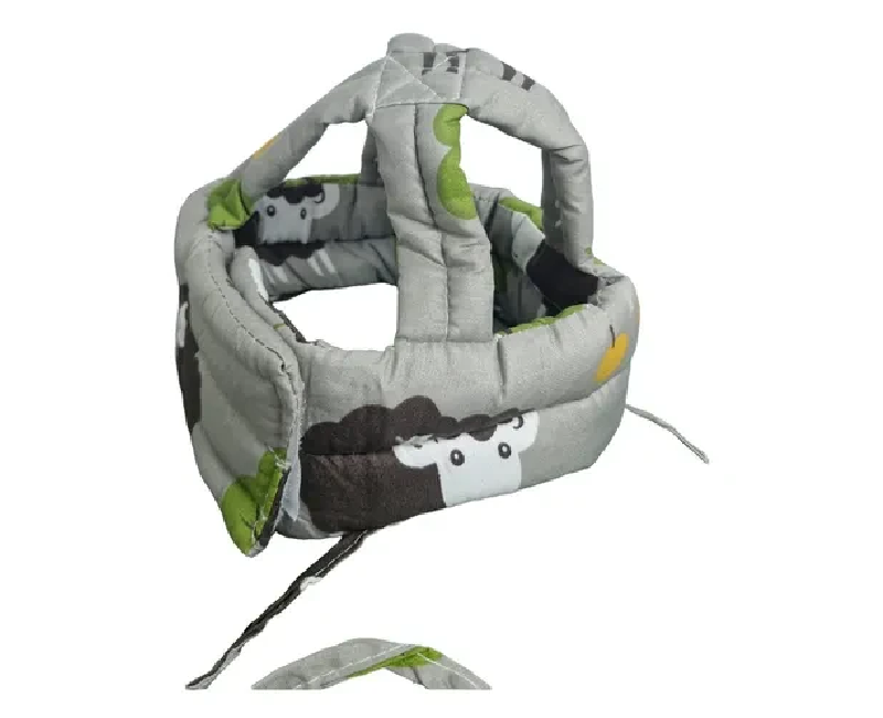 واقي حماية لراس الطفل _ لون رمادى و اسود