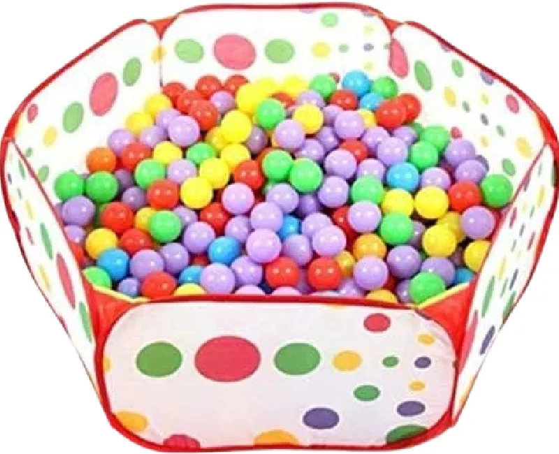 بيت كور نايلون مقاس90×90×60  مع 50 كورة -احمر