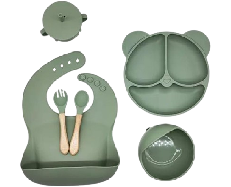 ادوات طعام سيليكون 6 قطع- زيتى