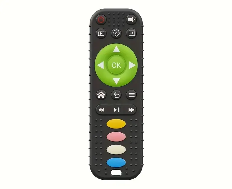 عضاضة سيليكون  علي شكل ريموت -اسود