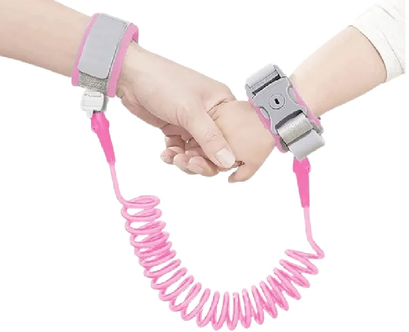 حزام امان بمفتاح مقاس 1.5 متر- بينك