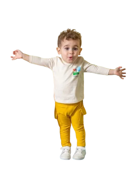 ترنج ولادي تي شيرت بكم وبنطلون خريفي *87