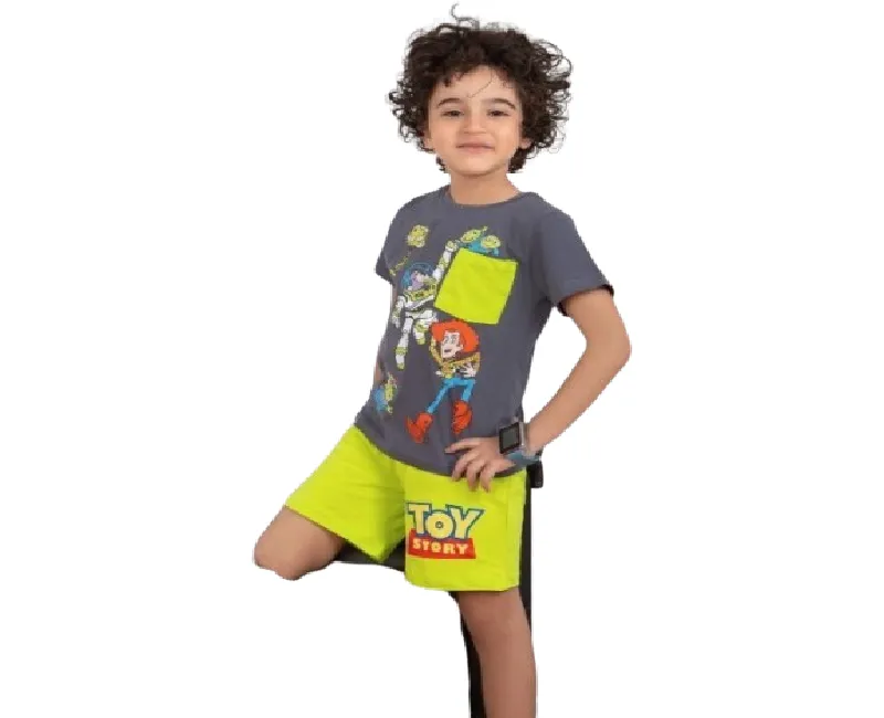 ترنج ولادي شورت وتي شيرت بنص كم *15