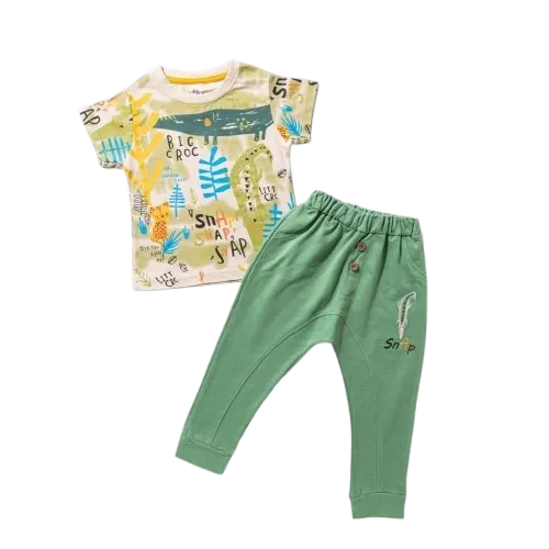 ترنج اطفالي تي شيرت وبنطلون قطعتين  صيفي *103