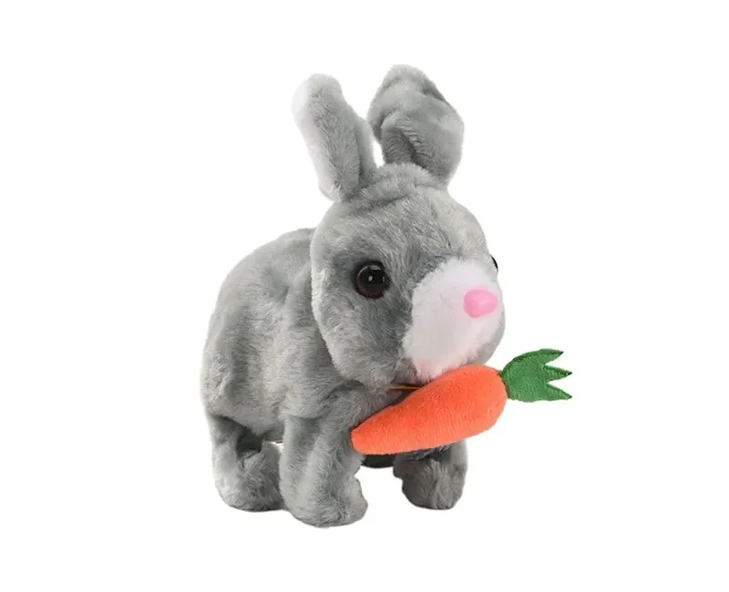 ارنب فرو موسيقي متحرك باضاءة _ رمادى