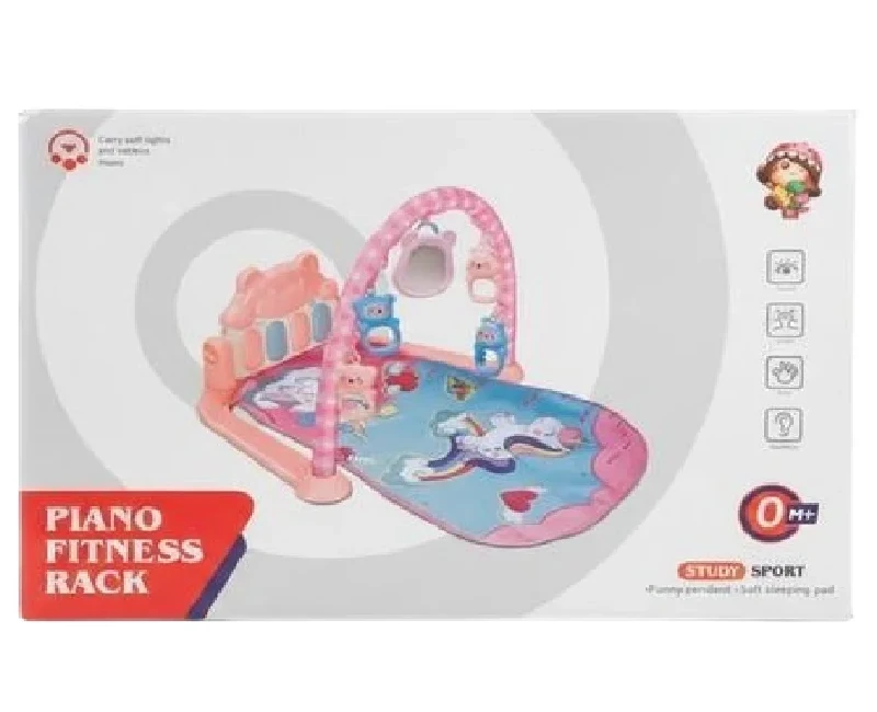 سجادة بيانو موسيقية شكل عشوائي  تعمل بالبطاريات- بينك