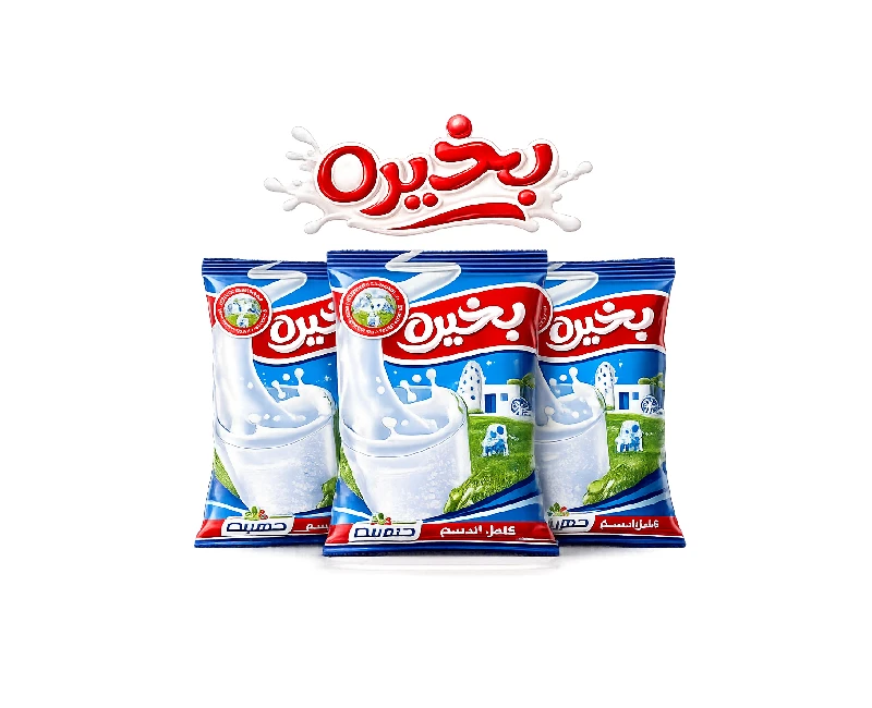 لبن "بخيرة " كامل الدسم، 1 لتر(عرض3  قطع )