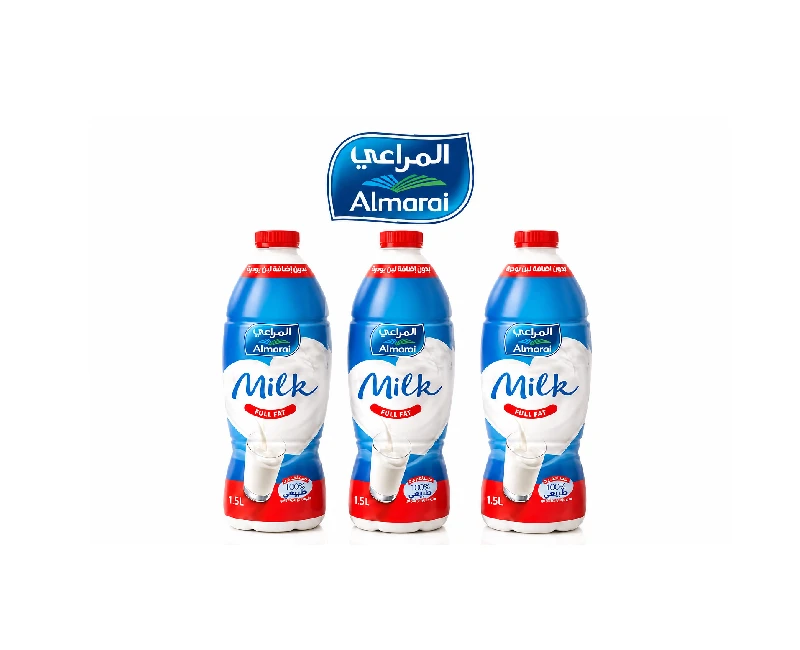 (عرض3  قطع ) لبن المراعى ، 1.5 لتر  كامل الدسم