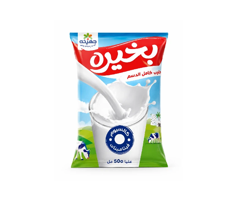 لبن "بخيرة" كامل الدسم،  500 ملل